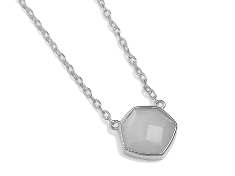 Moonlight Bloom Necklace Silver