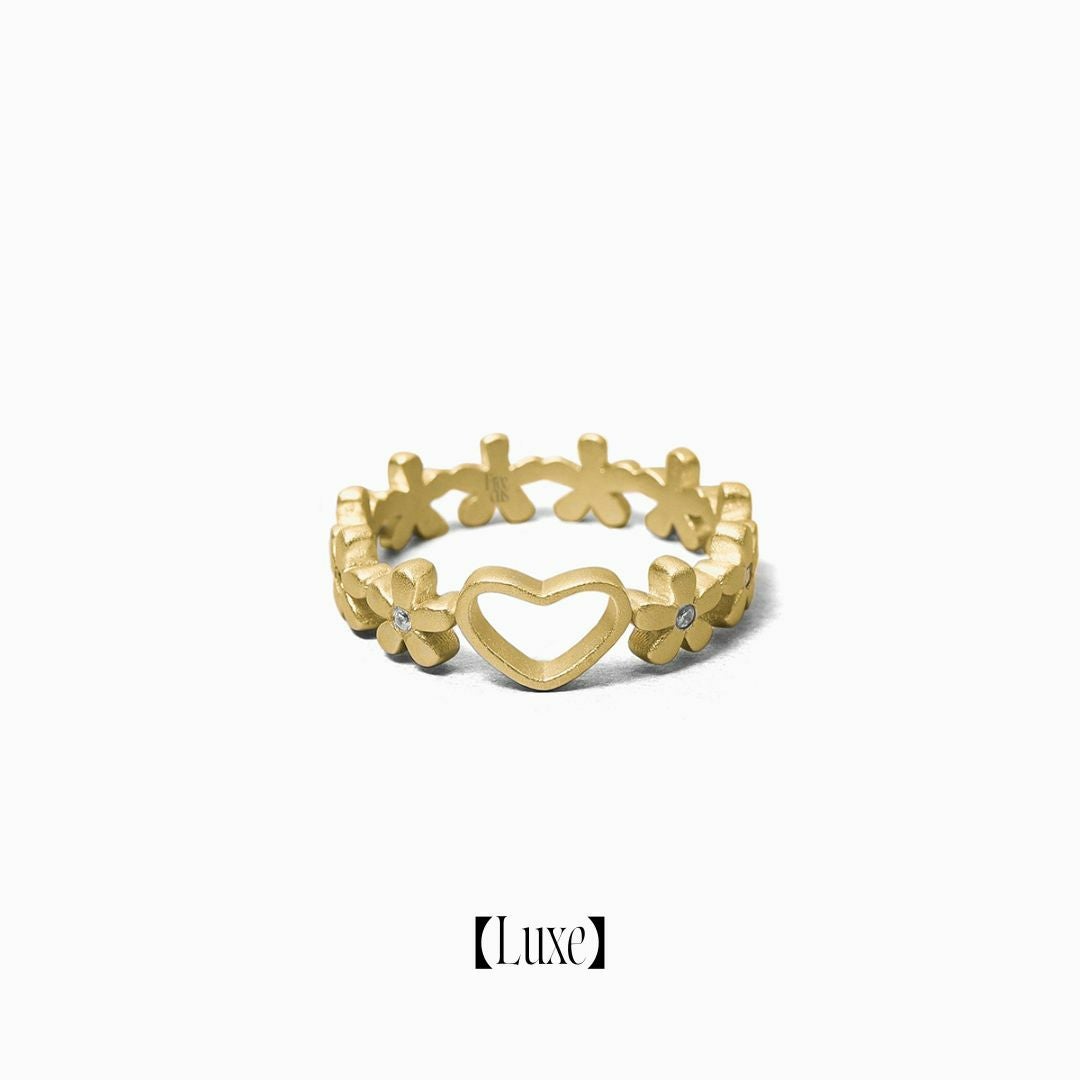 Flower Eternity Ring (Gold)【Luxe】 | Freecus