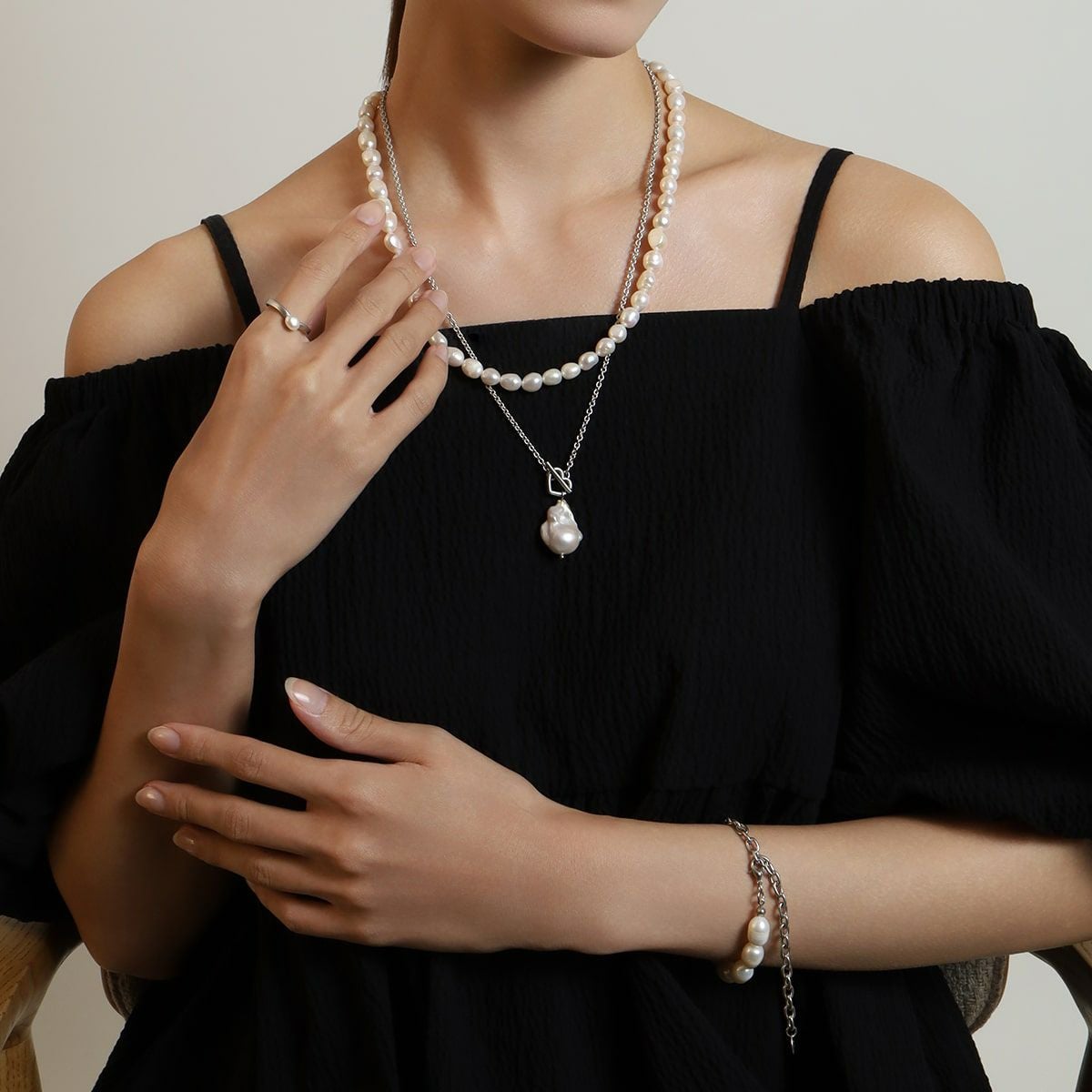 や*い様 Freecus Pearl Lane Necklace（Silver） Pearl Lane Necklace（Silver）【Light】 | Freecus